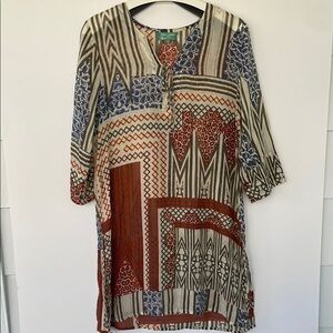 Antica Sartoria by Giacomo Cinque Swim Kaftan Dress Coverup Large